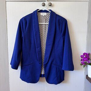 EUC: Skies are Blue Electric Blue Blazer
